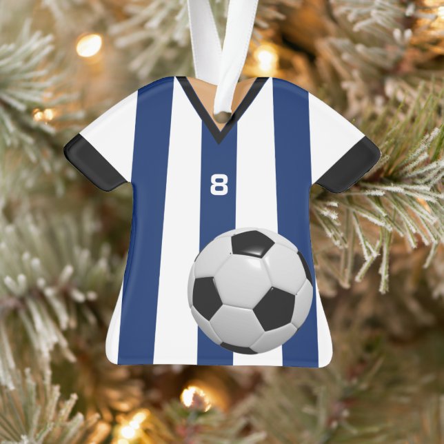 Soccer Player Footballer Personalised Ornament (Tree)