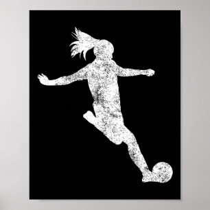 Soccer Player Girl Gift Poster