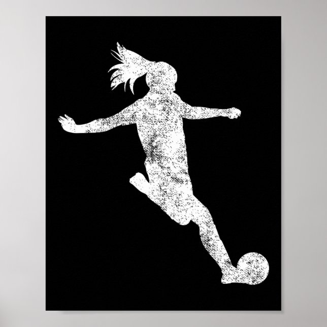 Soccer Player Girl Gift  Poster (Front)