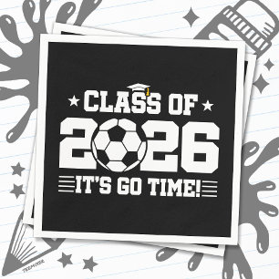 Soccer Player Graduation Class of 2026 Senior Napkin