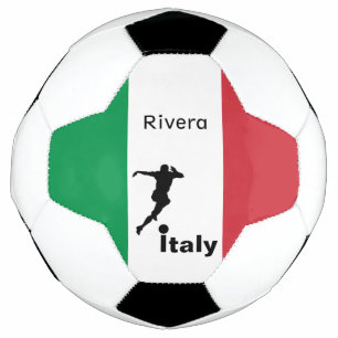 Soccer Player, Italy customisable Football