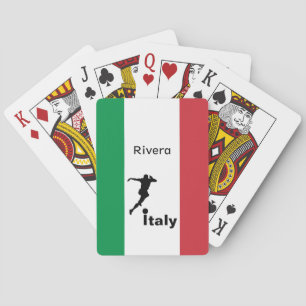 Soccer Player, Italy customisable Playing Cards