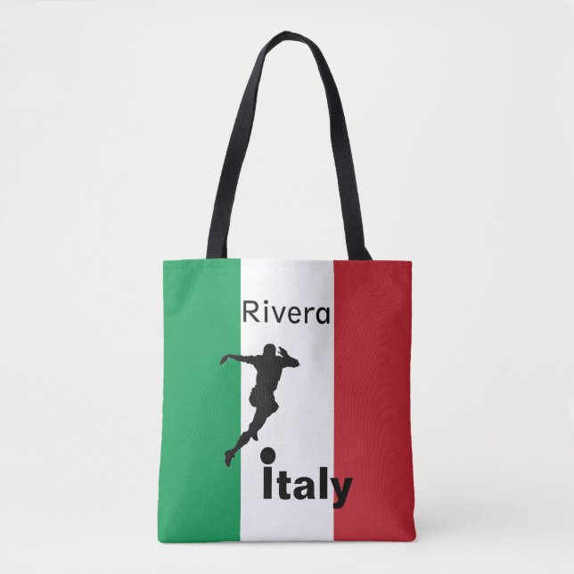 Soccer Player, Italy customisable Tote Bag (Front)
