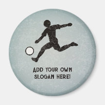 Soccer player logo - own text for football lover