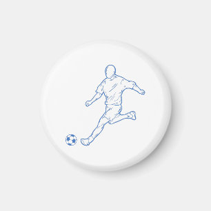 soccer player magnet