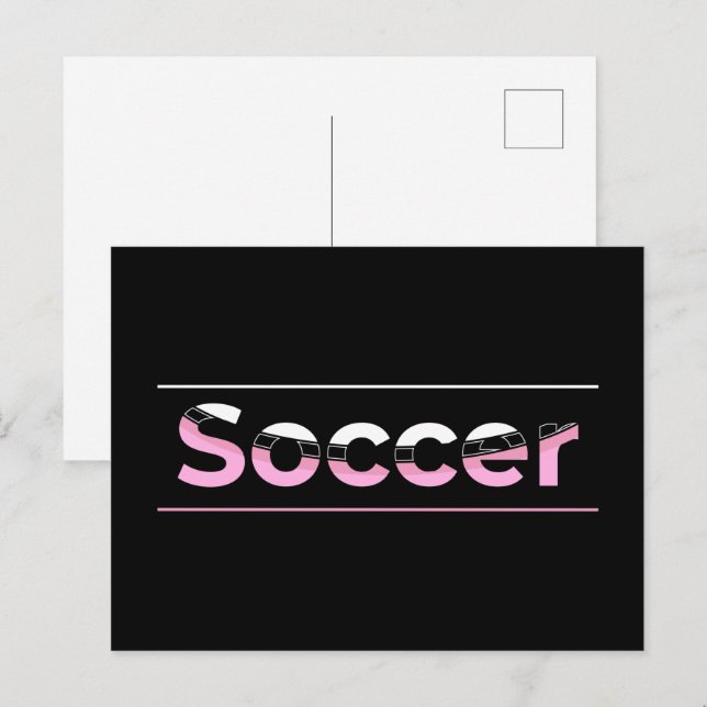 Soccer Player Minimalist Word Art - Arch Postcard (Front/Back)