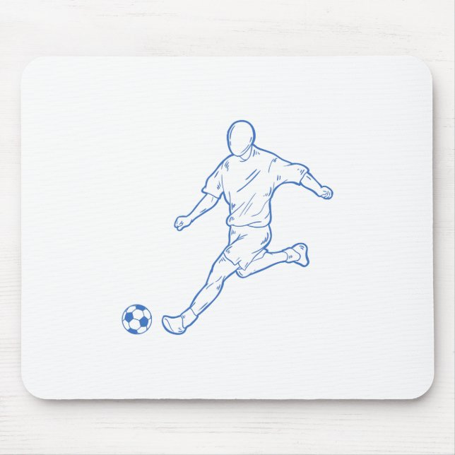 soccer player mouse mat (Front)
