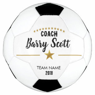 Soccer player name personalised coach soccer ball