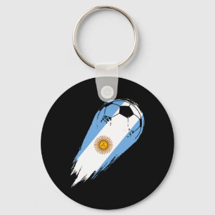 Soccer Player Of Pride Argentina Key Ring