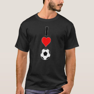 Soccer Player Or Coach Vertical I Love Heart Socce T-Shirt