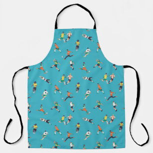 Soccer Player Pattern Apron