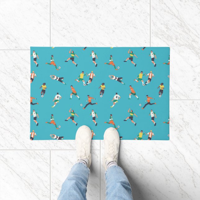 Soccer Player Pattern Doormat (Indoor)
