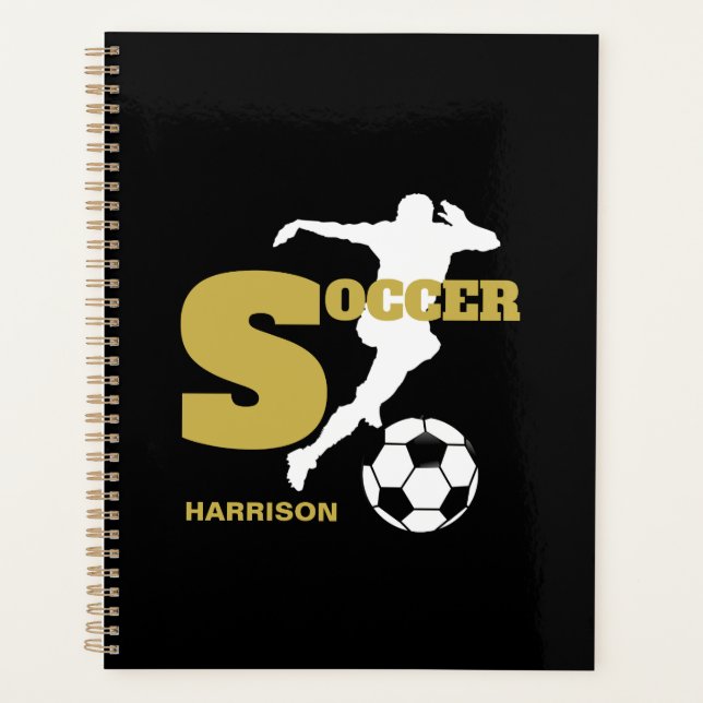 Soccer Player Personalised Graphic Planner (Front)