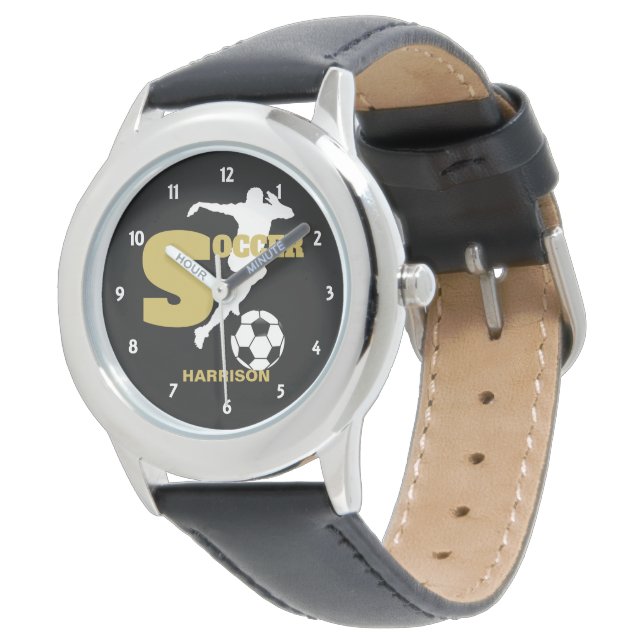 Soccer Player Personalised Graphic Watch (Angled)