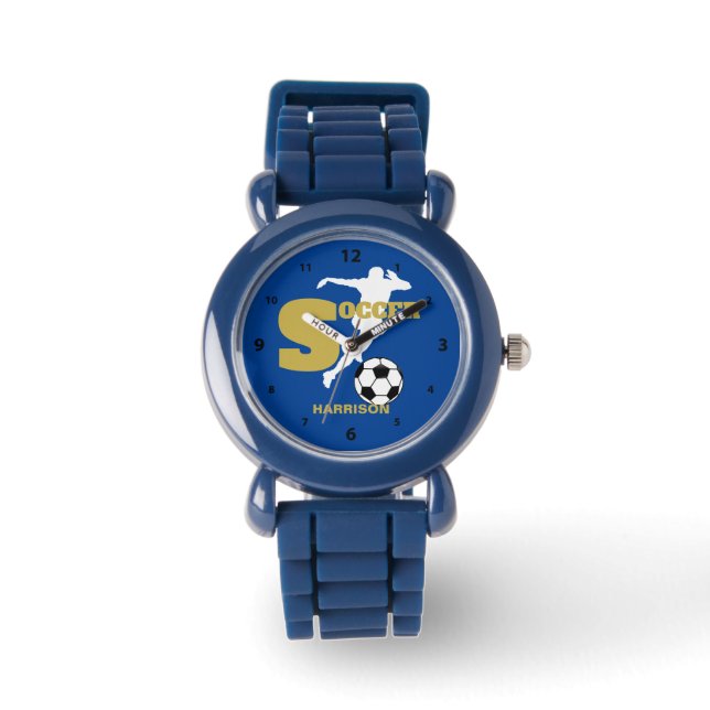 Soccer Player Personalised Graphic Watch (Front)