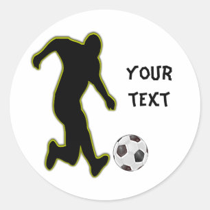 soccer player-personalised sticker