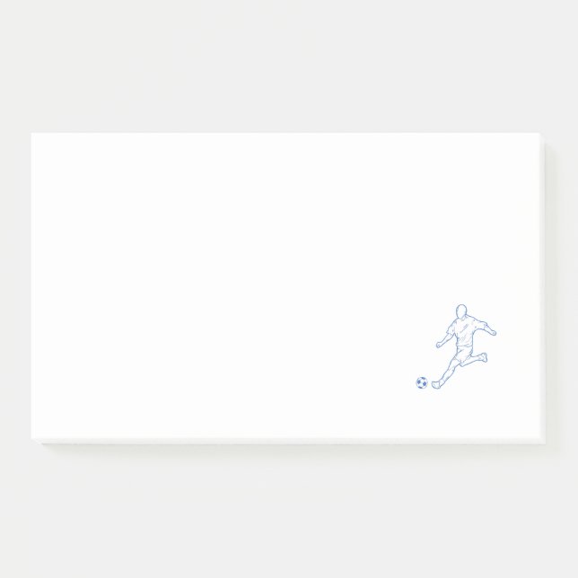soccer player post-it notes (Front)