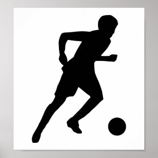 Soccer player poster