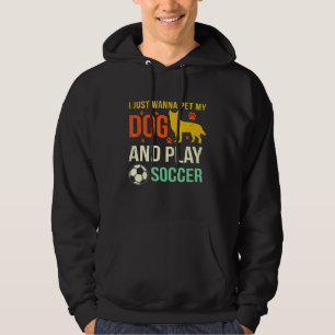 Soccer Player Red Cute Blue Heeler Cattle Dog Hoodie