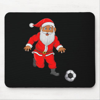 Soccer Player Santa Christmas Pyjamas Funny Xmas B Mouse Mat