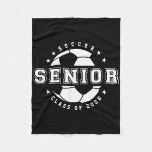 Soccer Player Senior Year Cl Of 2026 Grad Fleece Blanket