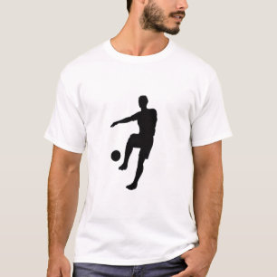 Soccer Player Silhouette T-Shirt Design