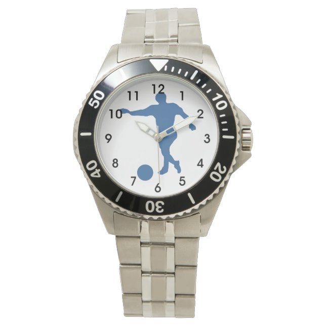 Soccer Player Silhouette Watch (Front)