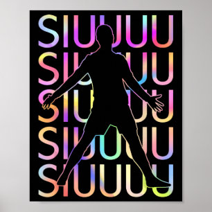 Soccer Player Siuuu Funny Soccer Football Boys Men Poster