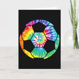 Soccer Player Soccer Ll Tie Dye Men Boys Girls Vin Card