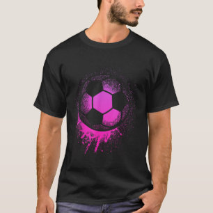 Soccer Player Sports Girls Birthday Pink Soccer ba T-Shirt