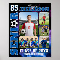 Soccer Player Sports Senior Night Photo Collage