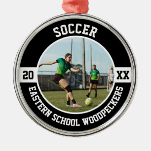 Soccer Player Team Sports High School Senior Grad Metal Tree Decoration