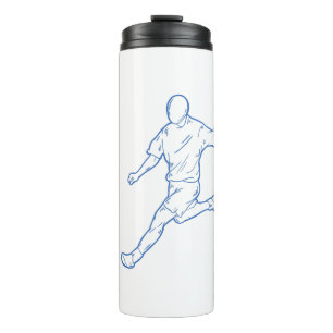 soccer player thermal tumbler