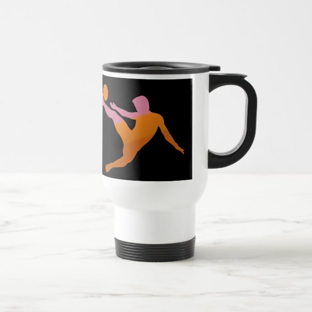 Soccer Player Travel Mug (Right)