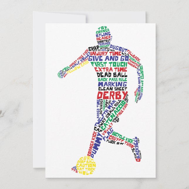Soccer Player Typography (Front)
