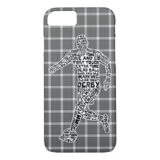 Soccer Player Typography iPhone 8/7 Case