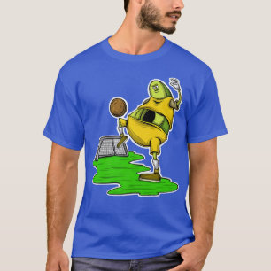 Soccer Player Vegan Fruit Avocado Play Soccer Seas T-Shirt