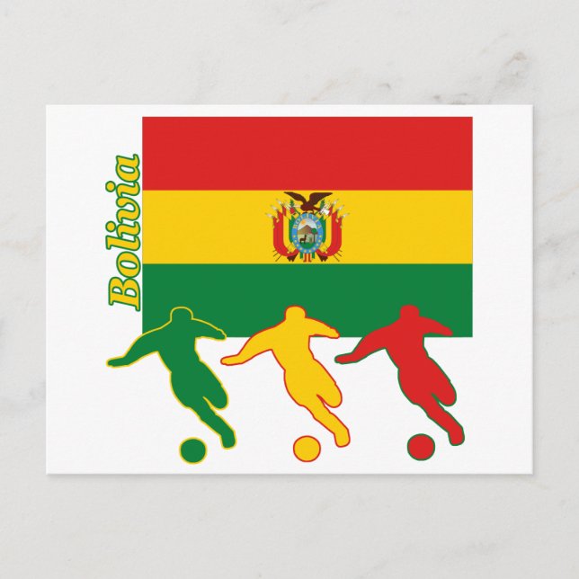 Soccer Players - Bolivia Postcard (Front)