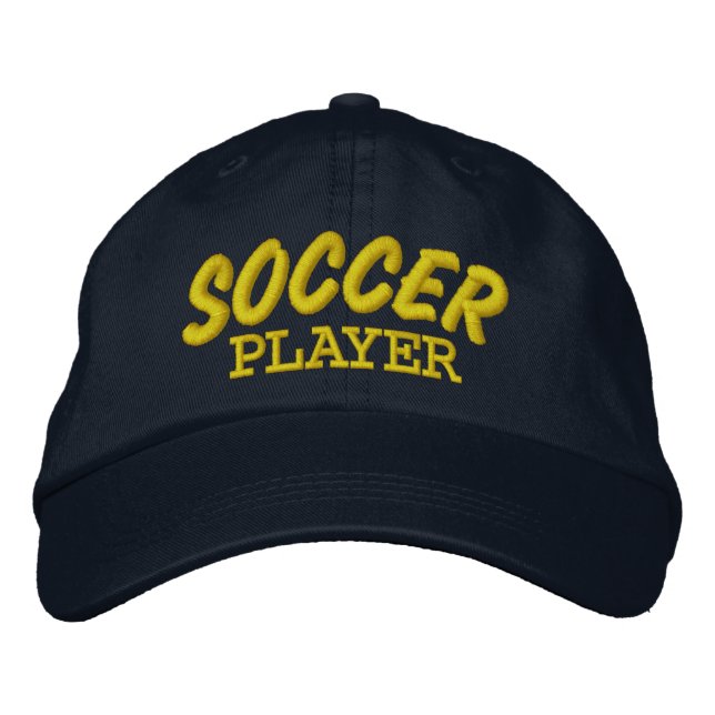 Soccer Players Custom Embroidered Hat (Front)