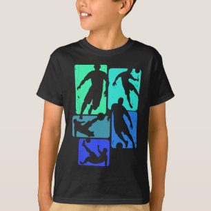 Soccer Players Fans Ll Kick Graphic Cool Streetwea T-Shirt