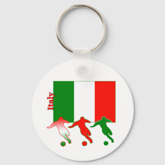 Soccer Players - Italy Key Ring