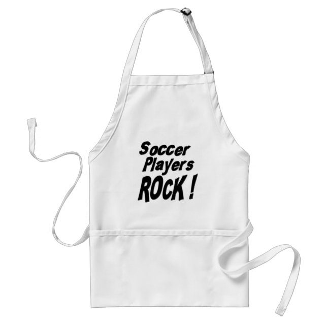 Soccer Players Rock! Apron (Front)