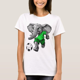 Soccer-Playing Elephant T-Shirt