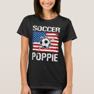 Soccer POPPIE USA Flag T-Shirt