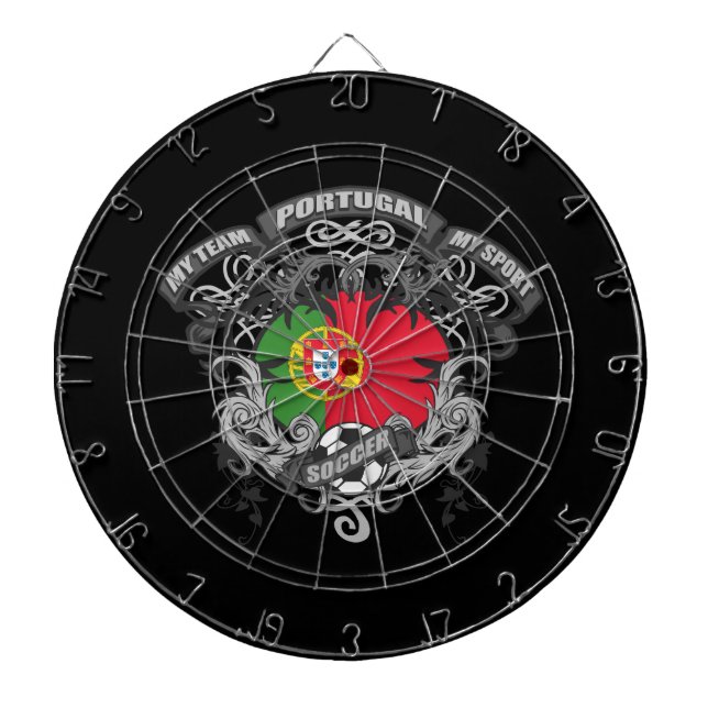 Soccer Portugal Dartboard (Front)