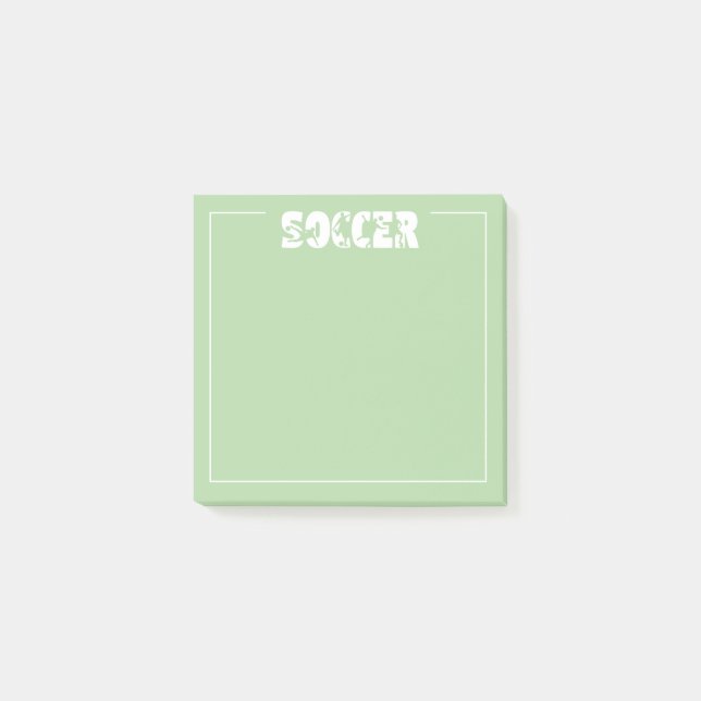 Soccer  post-it notes (Front)