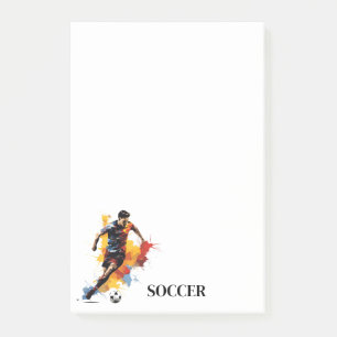 Soccer  post-it notes