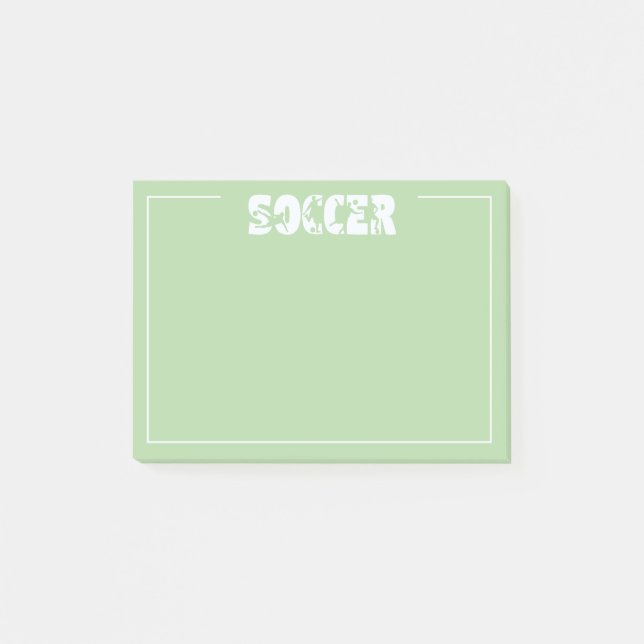 Soccer  post-it notes (Front)