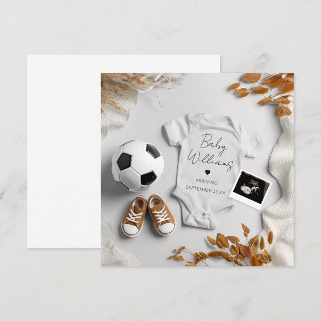 Soccer Pregnancy Announcement (Front/Back)