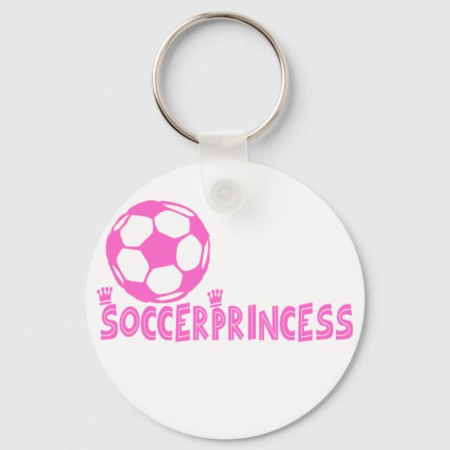Soccer Princess 2 side Key Ring (Front)